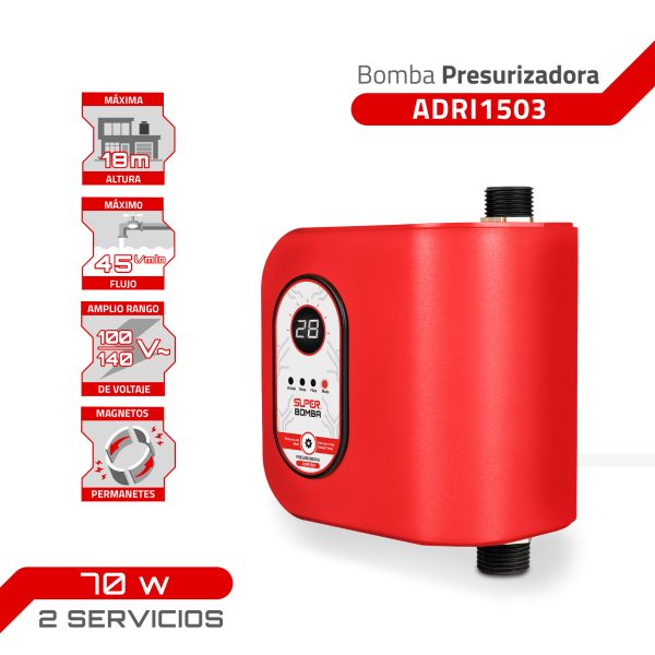 Bomba presurizadora de 70 W