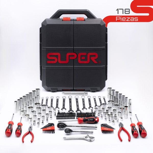 Kit de Herramientas Mecánicas Super - Juego de 178 Piezas