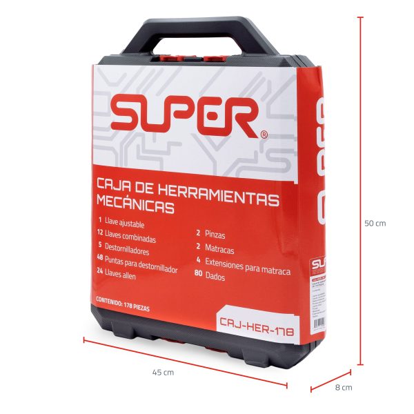 Kit de Herramientas Mecánicas Super - Juego de 178 Piezas - Image 6