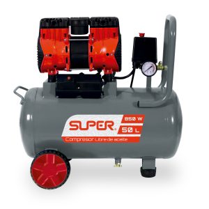 Compresor libre aceite 850W 50L