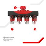 Divisor de Manguera 4 Vías SUPER