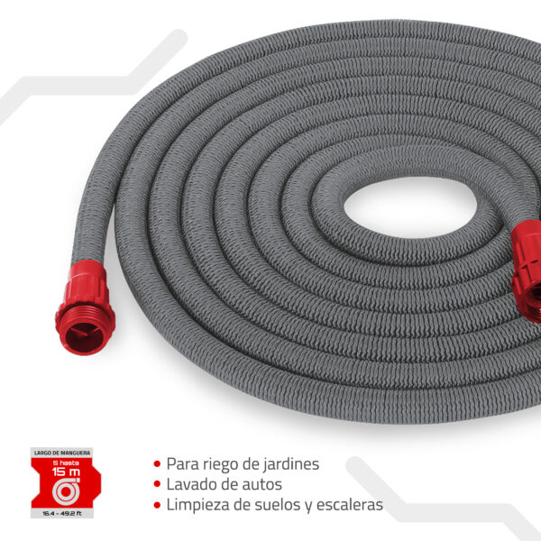 Manguera Expandible 15m SUPER AJ-MJ3X05L-1P