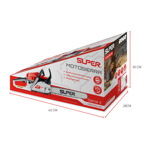Motosierra 16p" 42cc Super MSS16G42