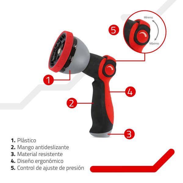 Pistola para Riego 10 Funciones SUPER